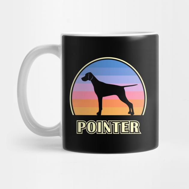 Pointer Vintage Sunset Dog by millersye